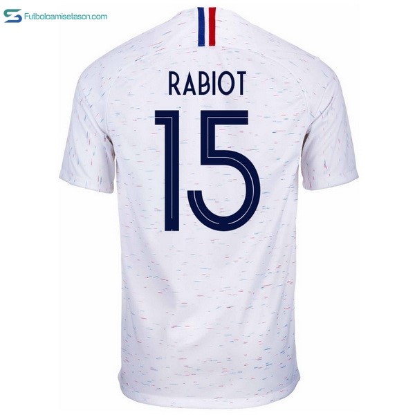 Camiseta Francia 2ª Rabiot 2018 Blanco